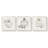 Art for the Home Pretty Perfume Bottles Set of 3 Canvas Printed Canvas