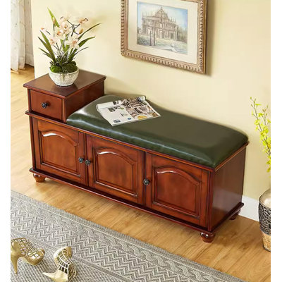 Solid Wood Shoe Storage Bench
