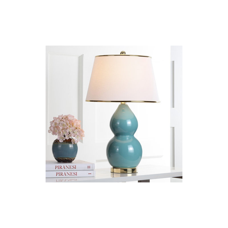 Ceramic Table Lamp, Marine Blue