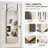 Full Length Mirror Over Door, 3-in-1 Standing Leaning Wall Mounted, Hanging Mirror for Bedroom Living Room, 47" x17-1849020223-1865429638