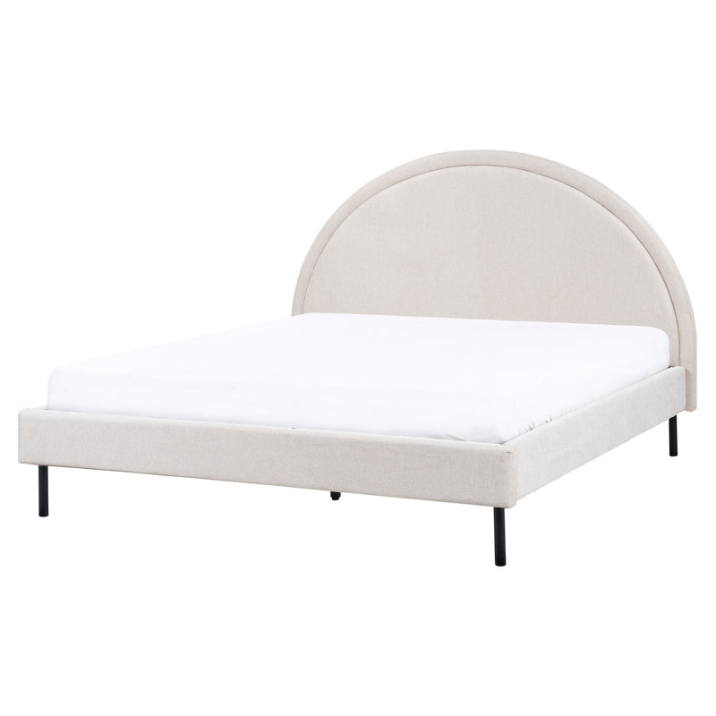 Bed Fabric MARGUT 200 cm, Beige, European Kingsize (160 x 200 cm)