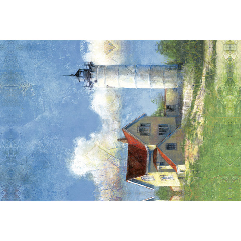 Colourful House of Light 1 Piece Wrapped Canvas Painting, 76cm H x 51cm W x 3.8cm D
