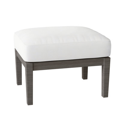 Repose-pieds d'extérieur avec coussin Lattice