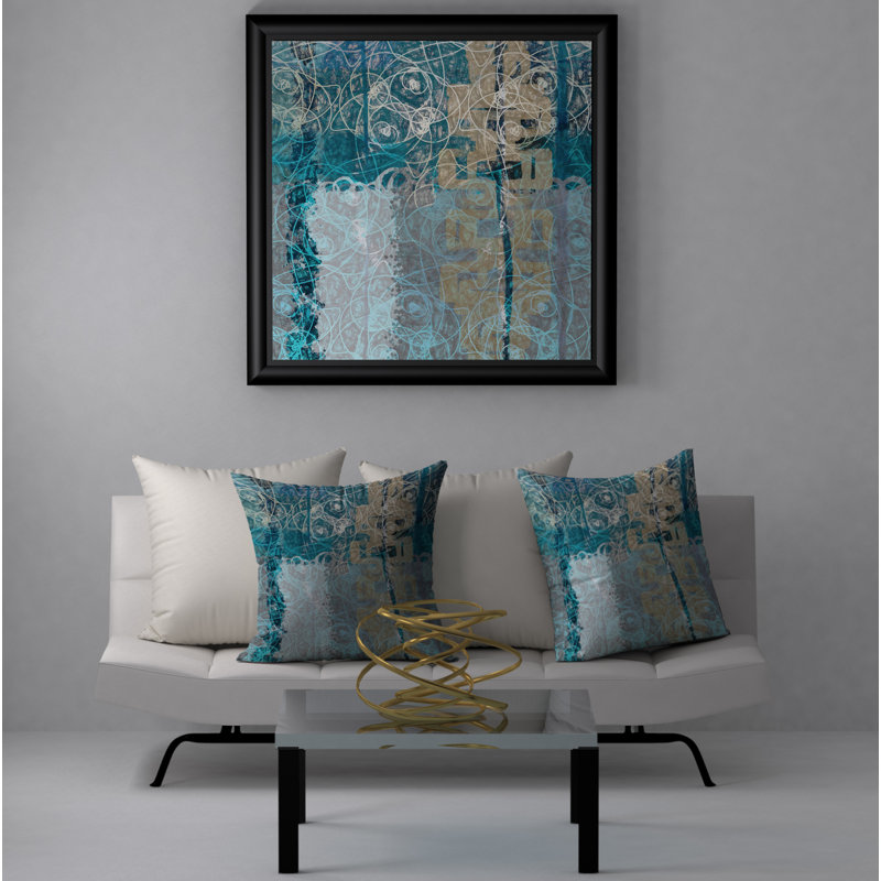 Housse de coussin décorative carrée parfaite opulent, 24 po x 24 po