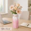 Vase en céramique rose dégradé, vases à fleurs de style minimaliste pour décoration intérieure moderne, vase décoratif pour salon, table basse, bureau, bibliothèque et table de ferme