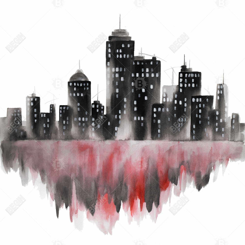 Shower Curtain CI341 – Polyester Shower Curtain, Dye Sublimation Print, 71" W × 74" L, White/Black/Red