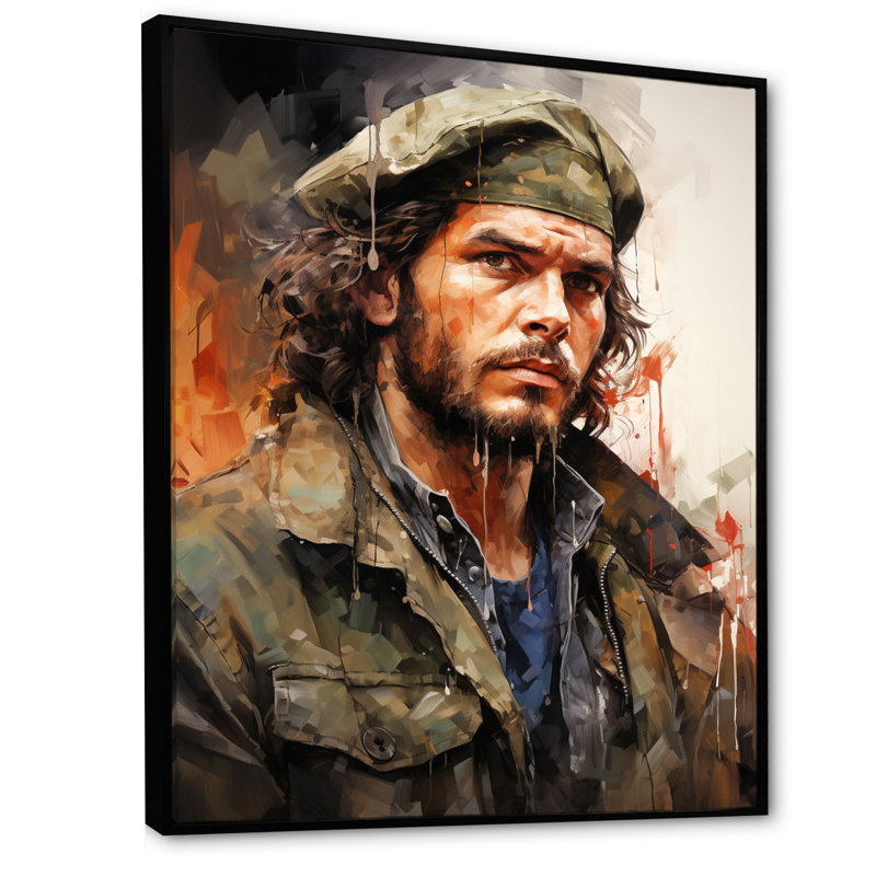 «Kasterlee Cuba Che Guevara Tribute», reproduction sur toile, H 20 po x l 12 po x P 1 po, Cadre flottant noir