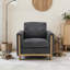 Fauteuil rembourré en tissu