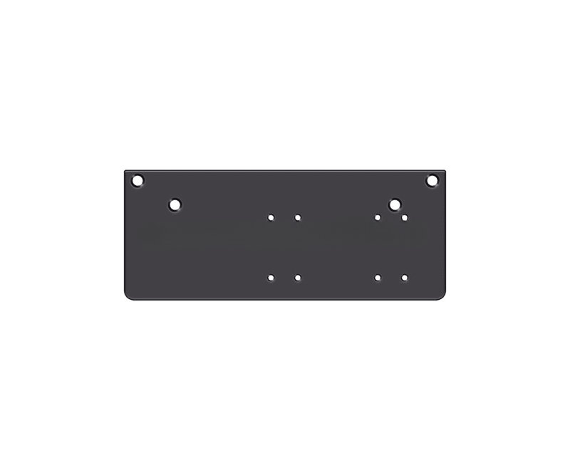 Deltana DP4041P-DURO Drop Plate for DC40 - Parallel Arm Installation Black
