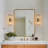 2-light Gold Wall Sconces 16 Inch Brass Wall Sconce