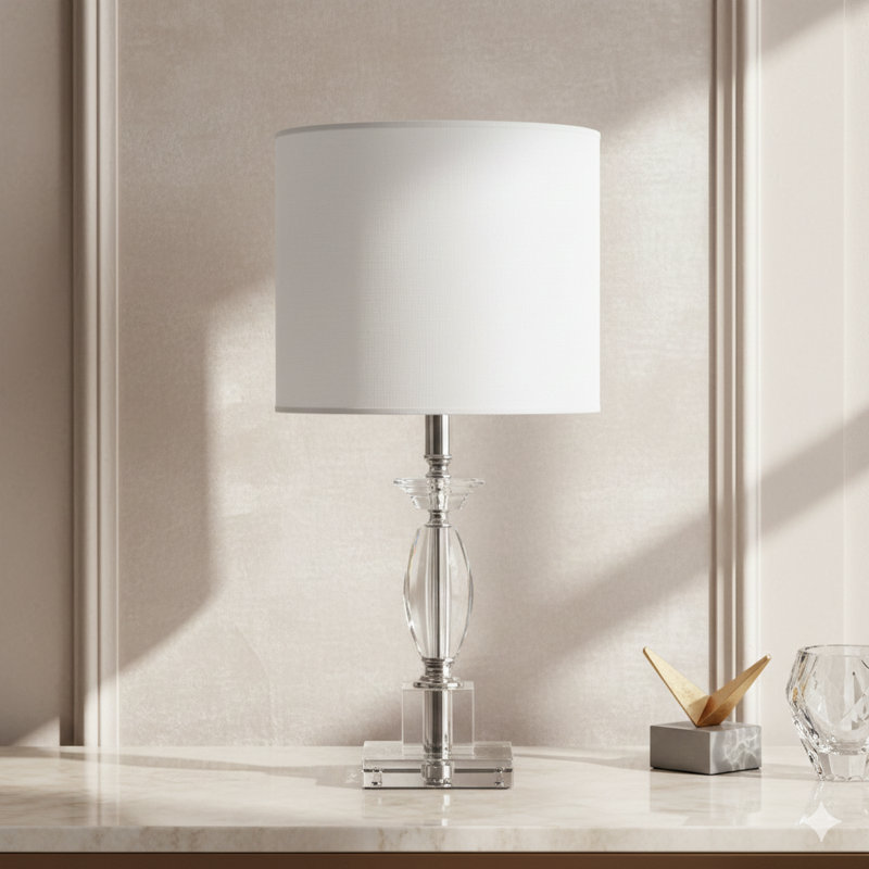 Lampe de table moderne en cristal taillé 23,25 po Emmil