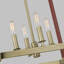 Lustre rectangulaire à 4 lumières Hadley-92320428