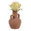 Vase décoratif décoratif en terre cuite Boho Bud - Vase à fleurs texturé avec poignées-1391737745-1391737744