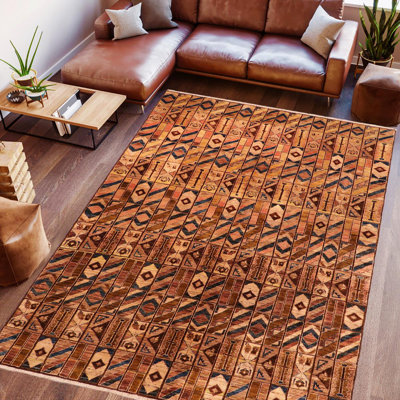 Bagdat One-of-a-Kind 6' X 8'8" 1900s Wool Area Rug