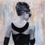 Audrey Hepburn, mode beauté, toile - décoration murale