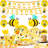 Bee Birthday Decorations,Bee Party Decorations and Tableware Set