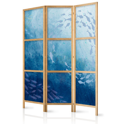 171cm H Solid Wood Folding Room Divider