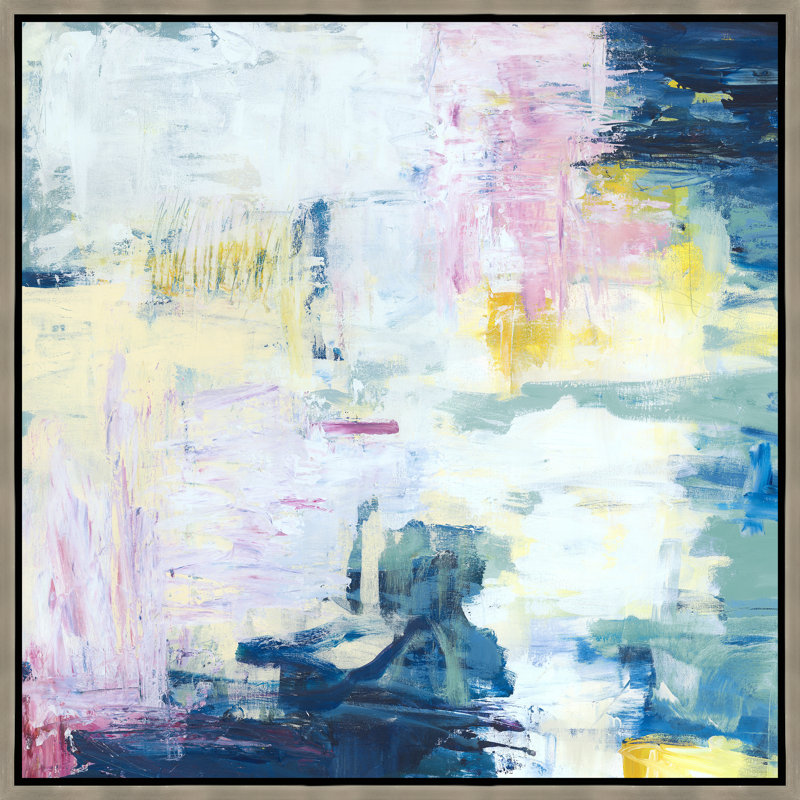 Géographie I par Fern Cassidy - peinture sur toile à cadre flottant