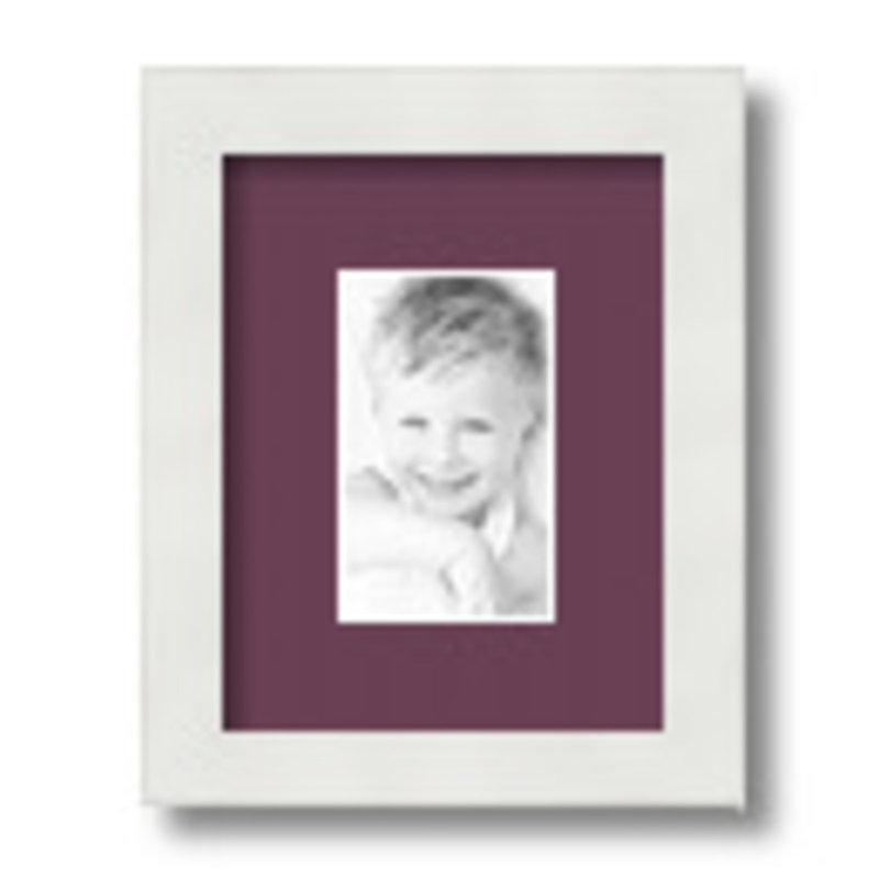 Matte Picture Frame with Mat, Ruby
