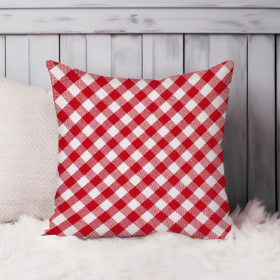 Red Gingham Pattern I Modern