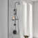 Shower System With 6" Rain Showerhead, 3-Function Hand Shower, Adjustable Slide Bar And Shower Shelf