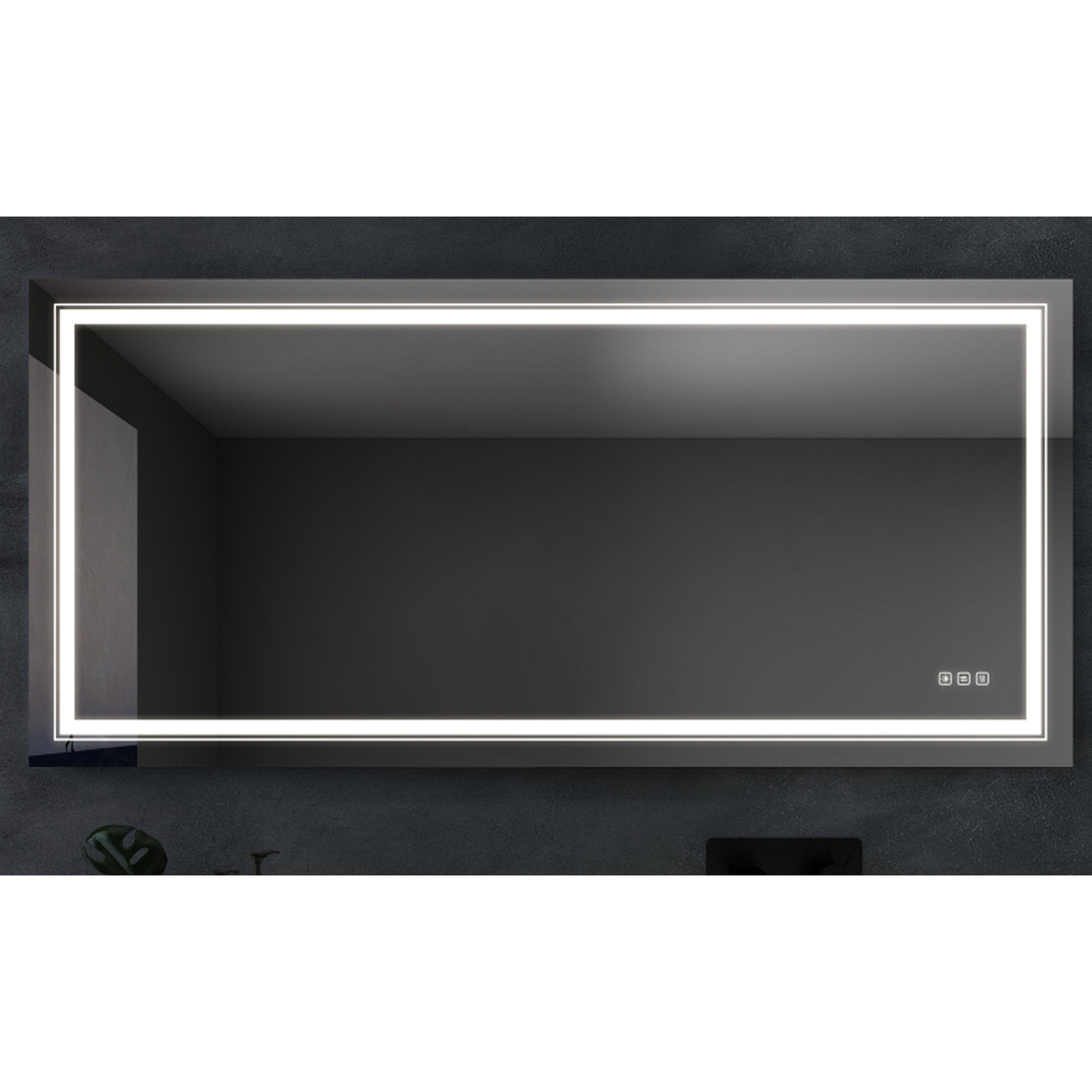 Latitude Run® Bathroom Led Mirror - Fog Quality, Stepless Dimming Mode ...