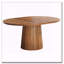 Table de conférence ovale en bois