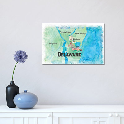 «The USA, Delaware Travel» par Markus et Martina Bleichner, impression sur toile tendue