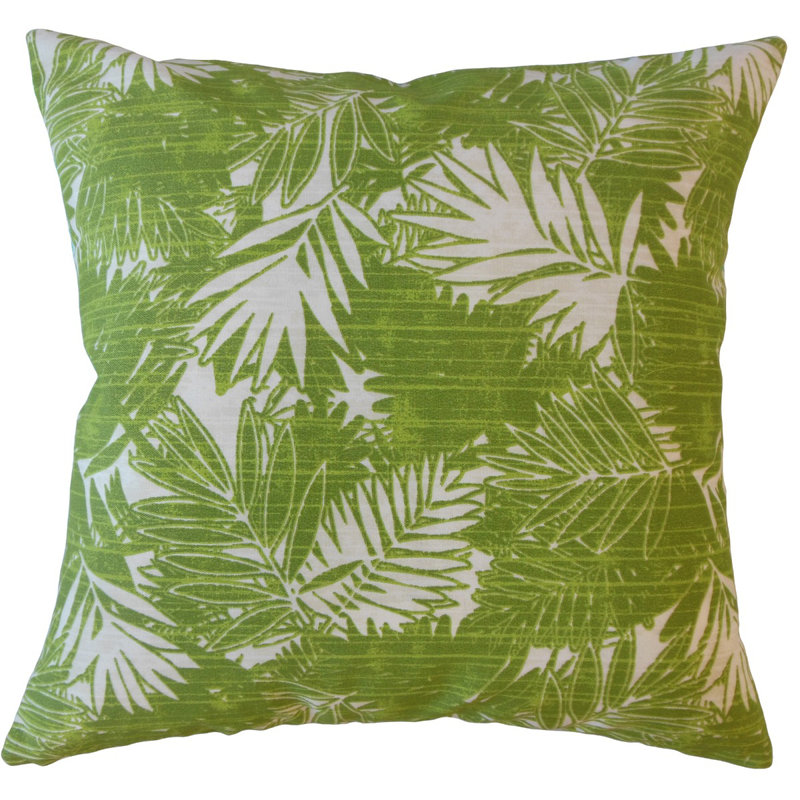  Coussin graphique, 18 po x 18 po, Vert clair, Coussin décoratif