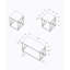 Ensemble de table, table basse, bout, côté, décor, salon, stratifié blanc, métal gris-1316980702-1316980689-1316980703