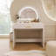 Table de coiffeuse 39 "avec miroir, miroir éclairé à écran tactile, coiffeuse avec tiroir pour chambre à coucher, coiffeuse