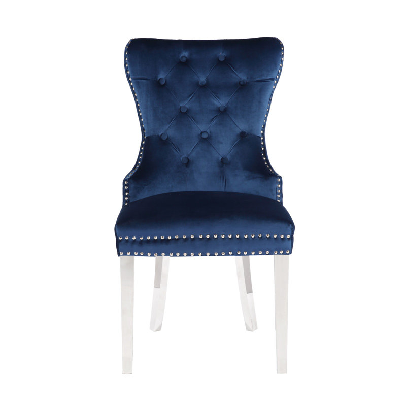 Chaise Boyel - noir, Bleu