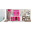 Lit mezzanine double avec tente et tour à glissière rose - Rose (ANCIEN SKU: LT000771AAH)-2078054135