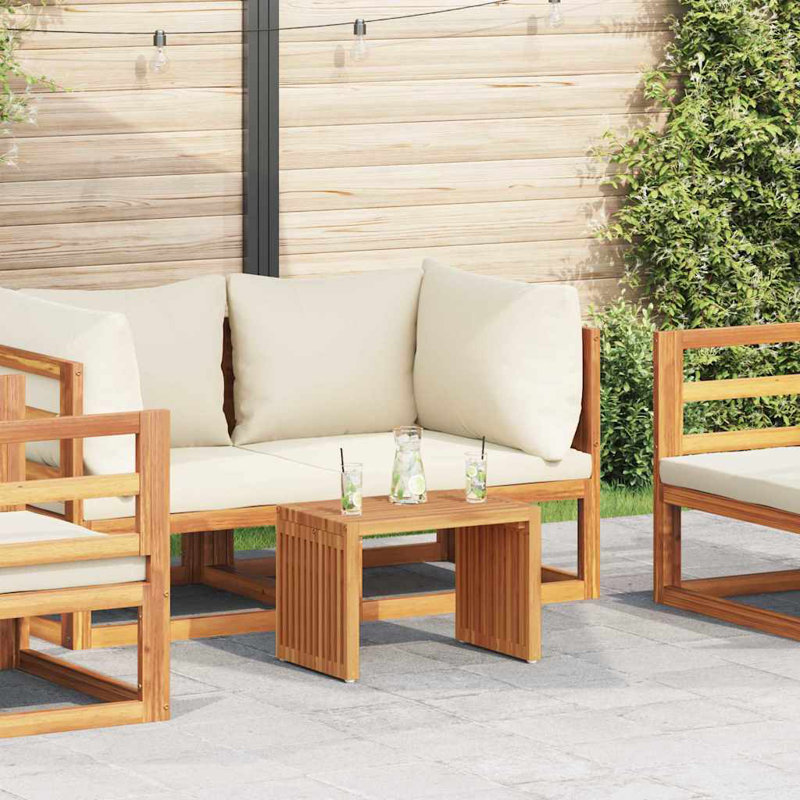 Table d'appoint de jardin vidaXL brun 19,69 po x 12,80 po x 13,78 po