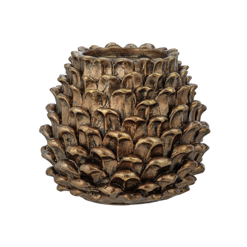 Porte-bougie en résine 5 po Pinecone
