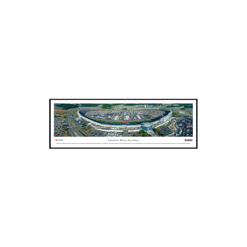 Large Framed Charlotte Motor Speedway Aerial Panorama Print
