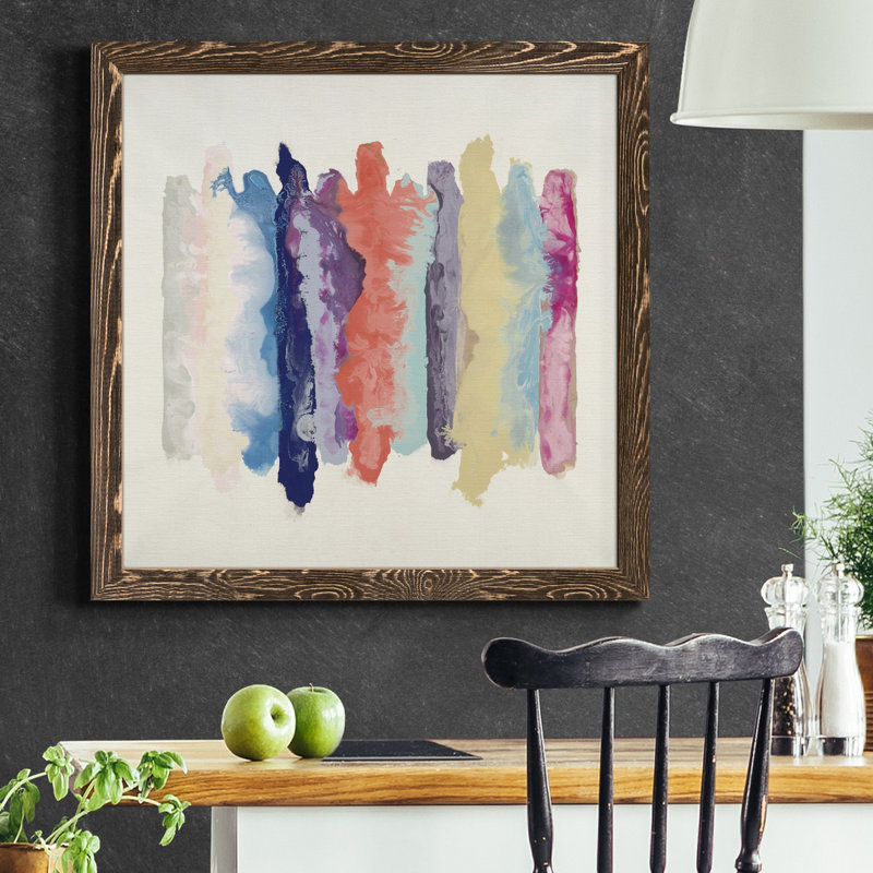 Toile encadrée FLOWING ENERGY I-Premium - prête à être accrochée, Cadre en érable, H 27,5 po x l 27,5 po x P 1,5 po