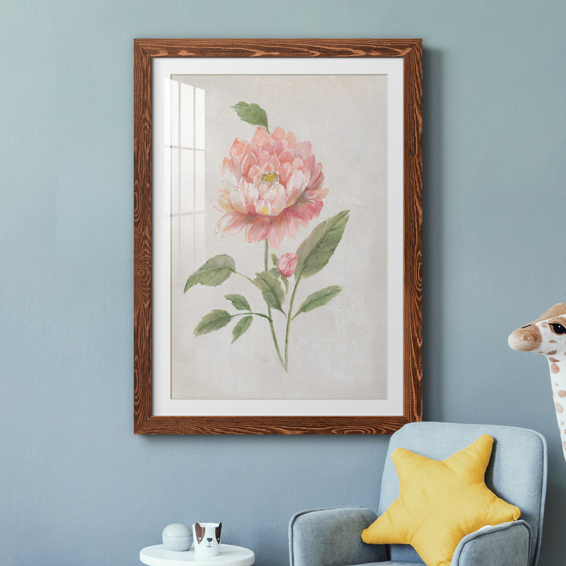 Grandiflora III - Peinture encadrée, Érable, H 31,5 po x l 23,5 po x P 1,5 po