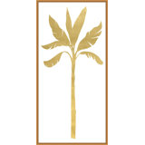 Gold Palm 2' Framed Graphic Art Print on Canvas