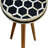 Solid Wood Bone Inlay Tripod Stool