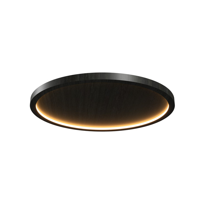 Naiá Flush Mount, 2.54" H x 13.46" W x 13.46" D, Charcoal