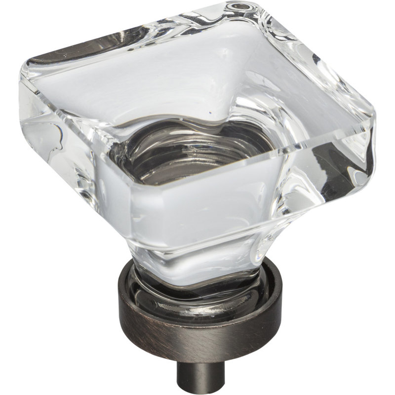 Harlow Square Knob, Brushed Oil Rubbed Bronze, 1 3/16"