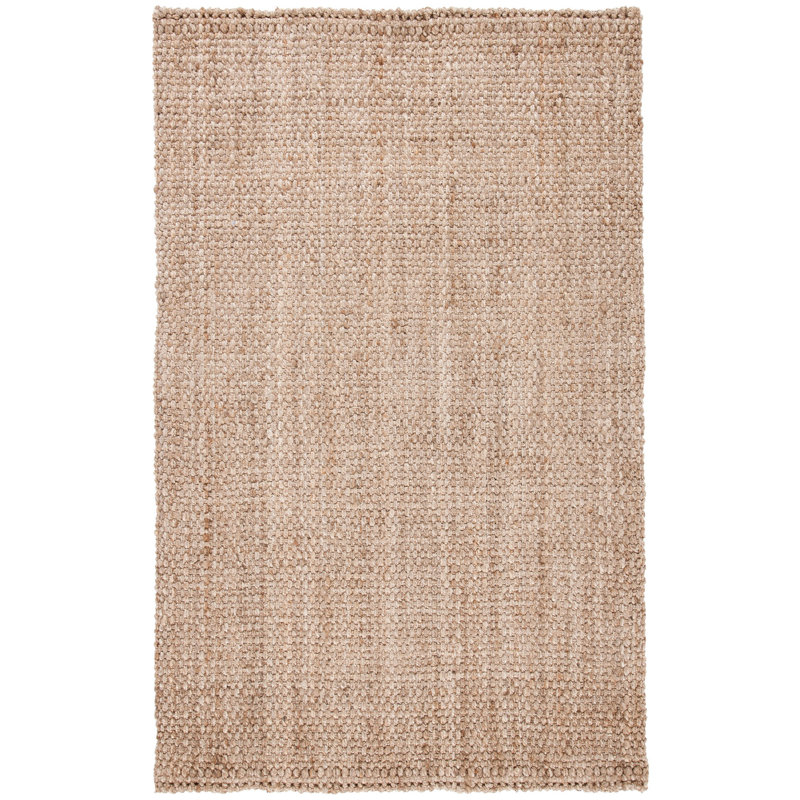 Tapis beige en jute touffeté à la main Waldoboro, Rectangle 9 pi x 12 pi