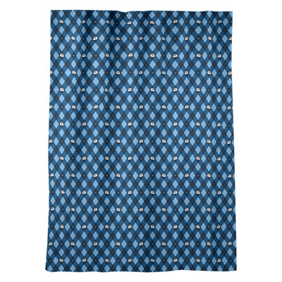 Panneau de rideau simple darkeningthermal avec passe-tringle argyle crâne