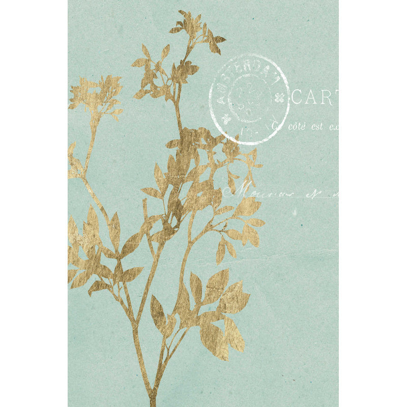 Feuilles d'or I, H 18 po x l 12 po