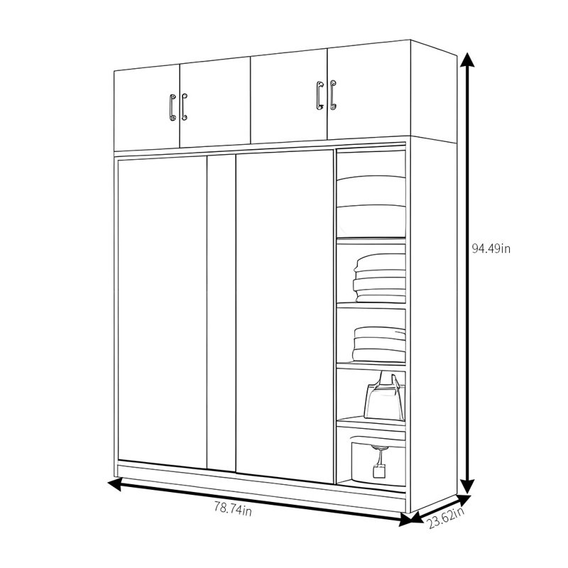 Kenneth, 94" H x 79" W x 24" D