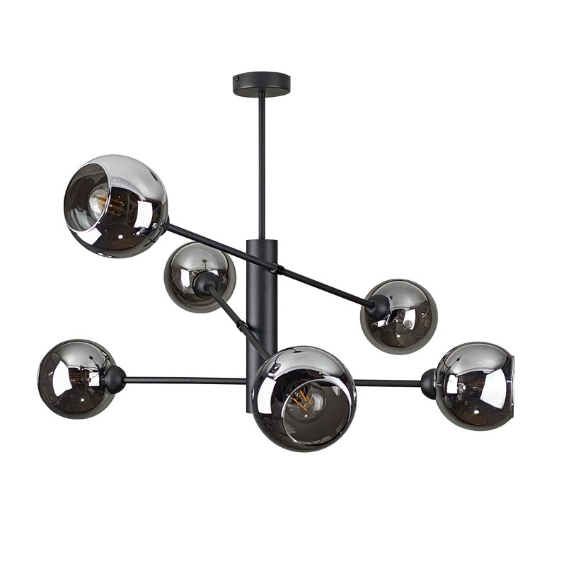 Illumo 6-light Flush Mount, Black
