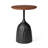 Metal Wine Bottle Shaped Accent Table With Wooden Top