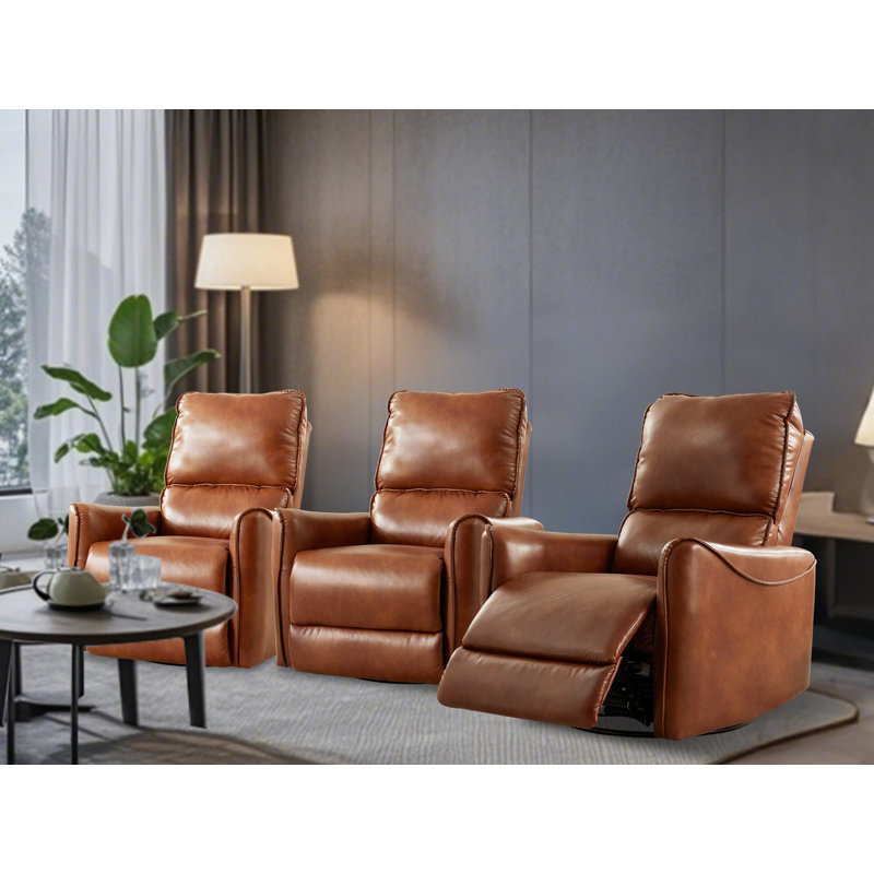 Fauteuil inclinable électrique Hjalti, Caramel