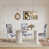 Polyester gris / blanc / bleu marine